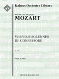 Vesperae Solennes de Confessore, K. 339 Cover Image
