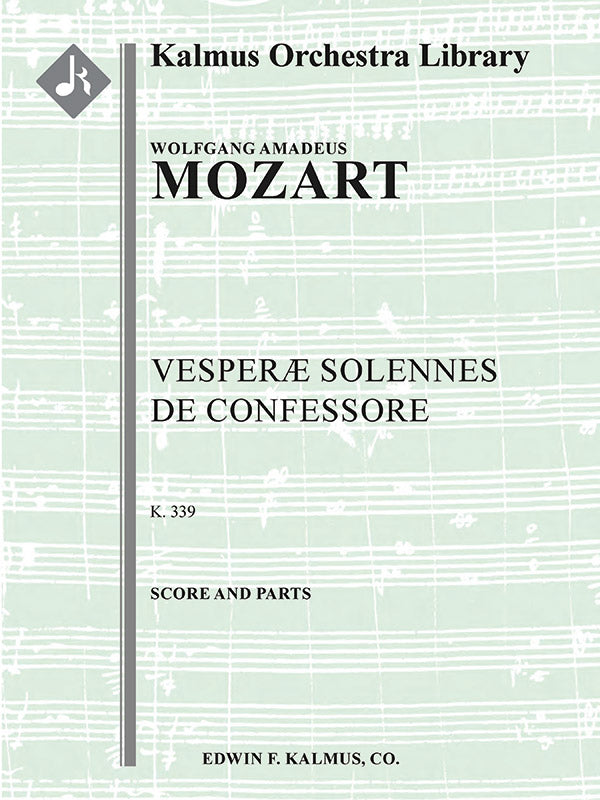 Vesperae Solennes de Confessore, K. 339 Cover Image
