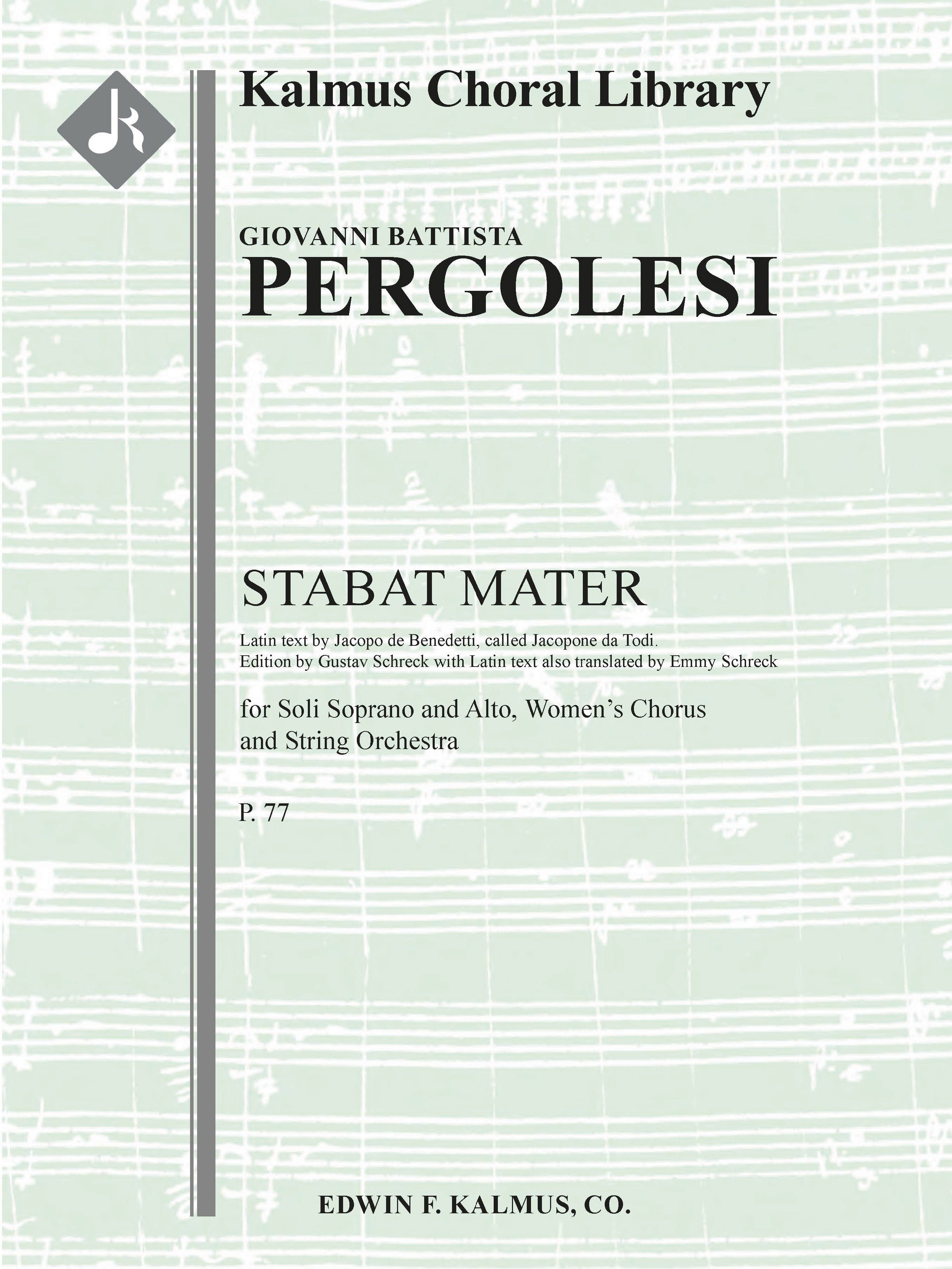 Stabat Mater, P. 77 Cover Image
