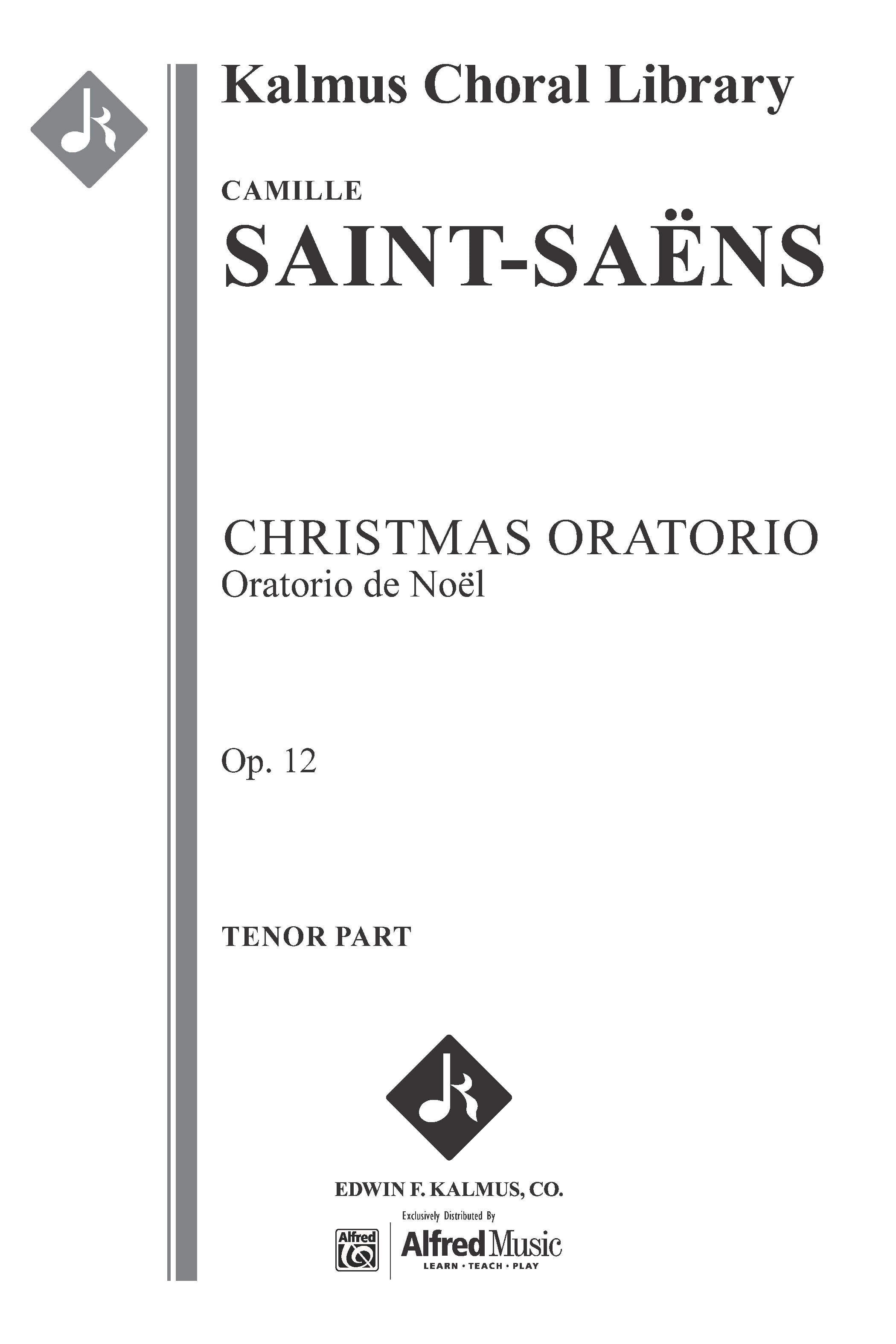 Christmas Oratorio, Op. 12 (Oratorio de Noel) Cover Image