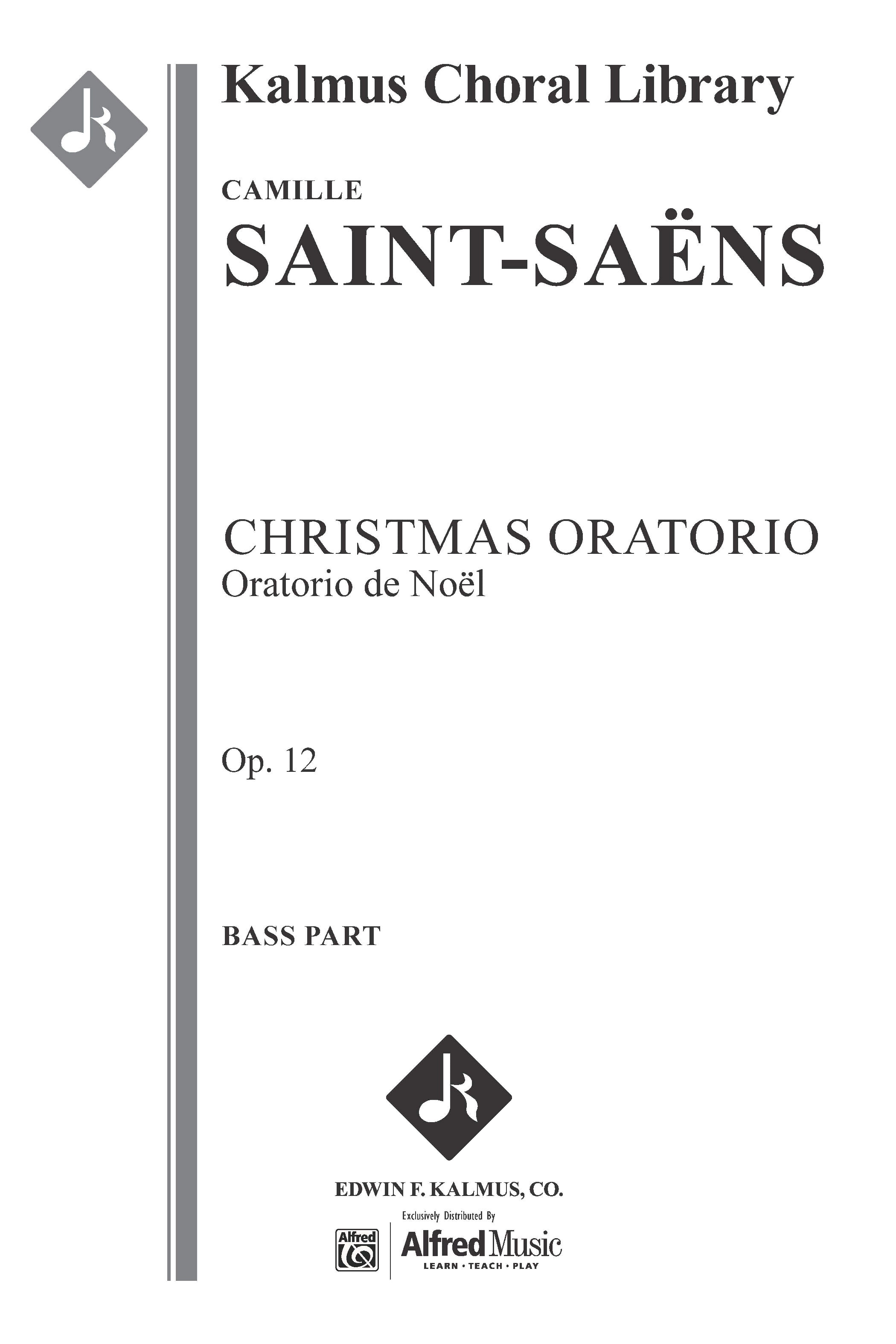 Christmas Oratorio, Op. 12 (Oratorio de Noel) Cover Image