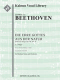 Die Ehre Gottes aus der Natur (from Six Songs, Op. 48, No. 4) [arrangement in C] Cover Image