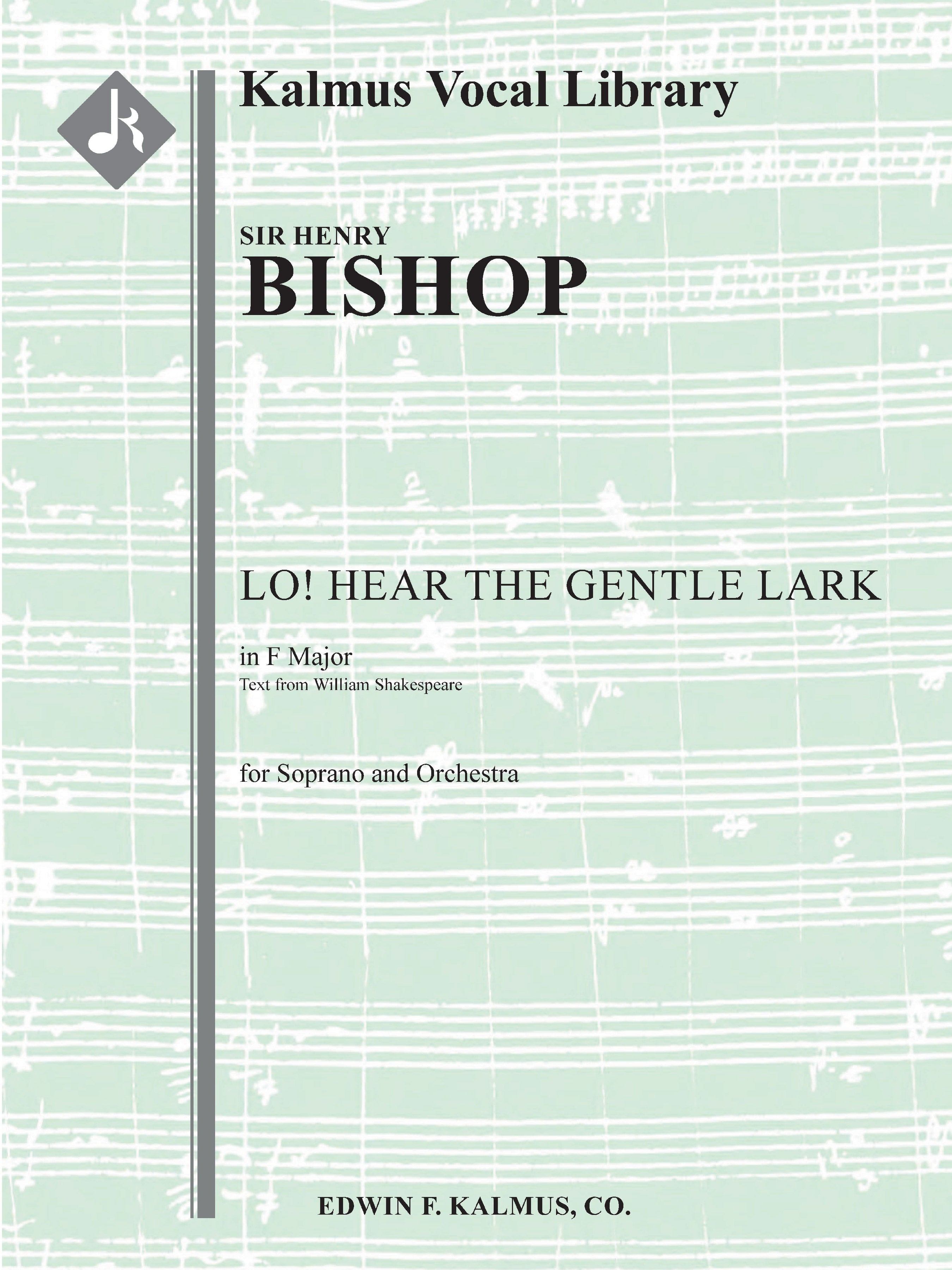 Lo! Hear the Gentle Lark (F) Cover Image