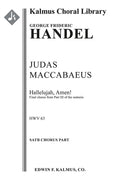 Judas Maccabaeus, HWV 63, Act III, Final Chorus: Hallelujah, Amen Cover Image