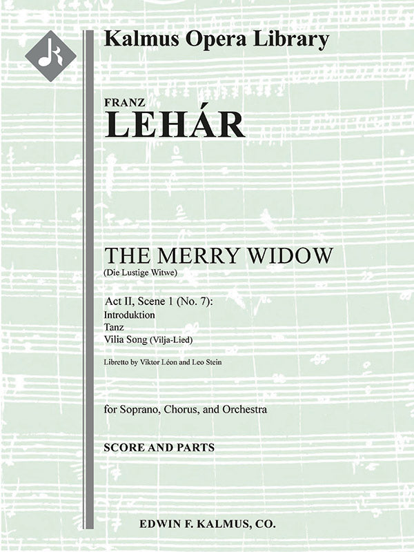Die Lustige Witwe (The Merry Widow): Vilia Song (Vilja-Lied) Cover Image