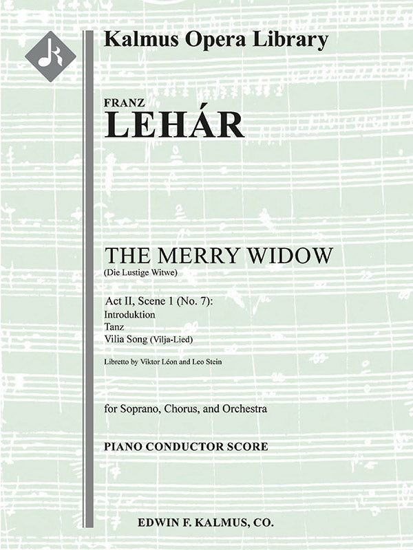 Die Lustige Witwe (The Merry Widow): Vilia Song (Vilja-Lied) Cover Image