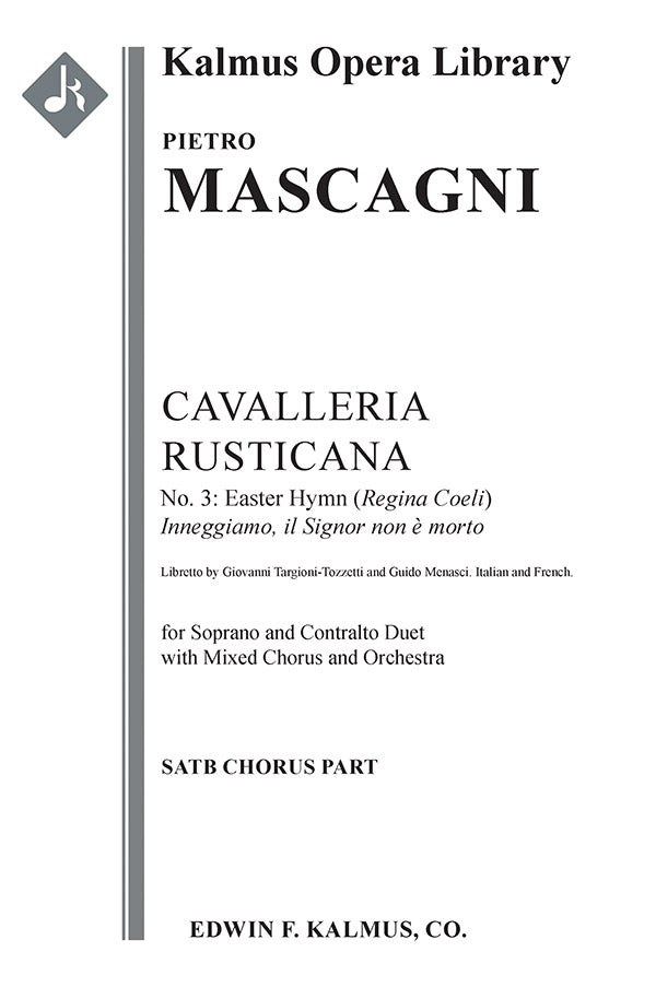 Cavalleria Rusticana: Easter Hymn (Regina Coeli) Cover Image