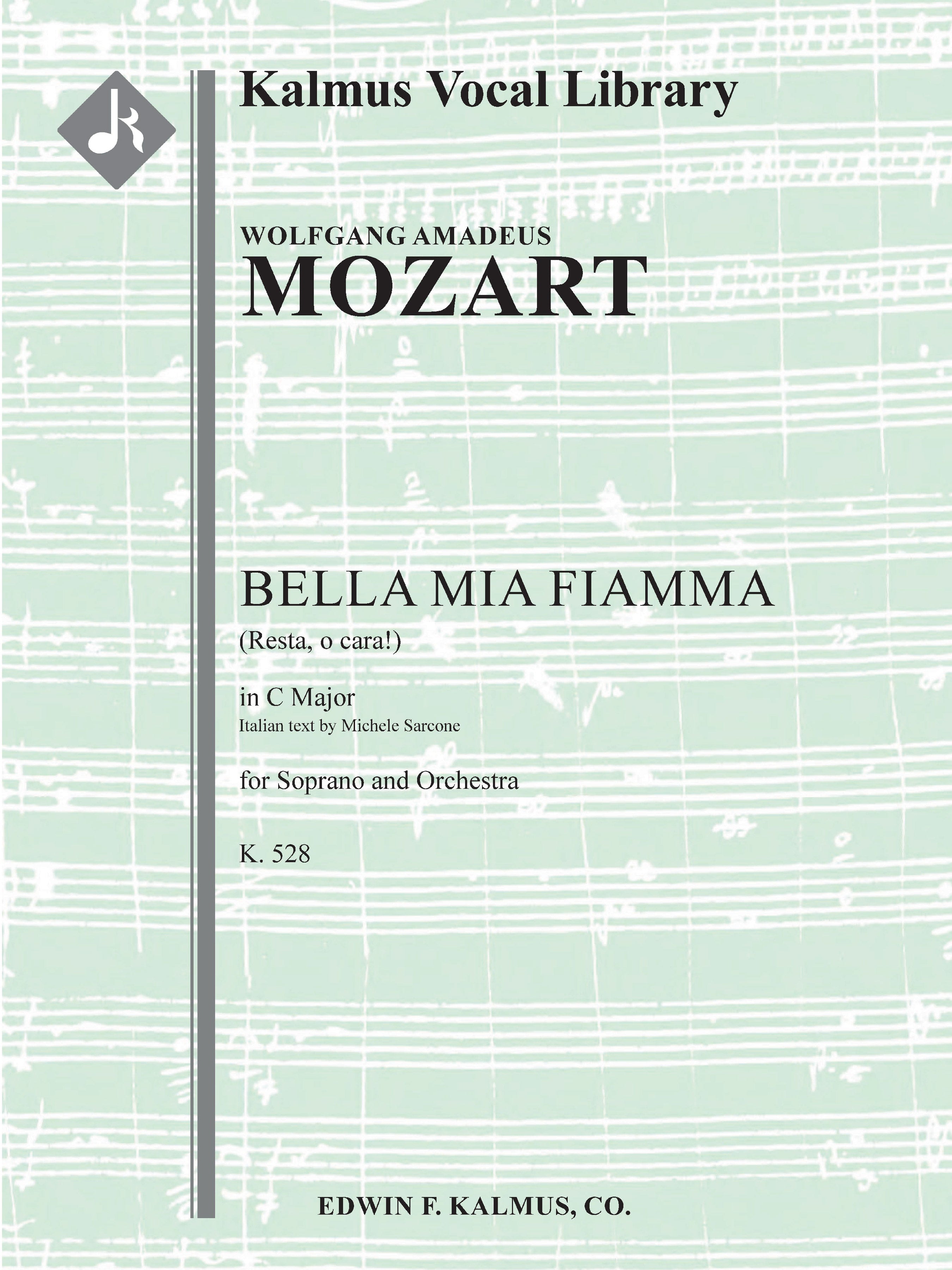 Bella mia fiamma (Resta, o cara!), K. 528 Cover Image