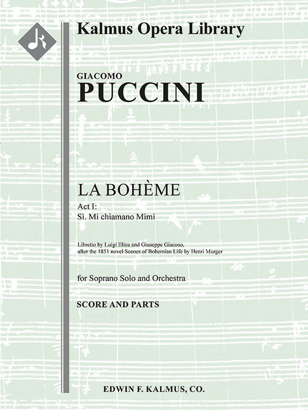 La Boheme: Act I, Aria: Si. Mi chiamano Mimi (soprano) Cover Image