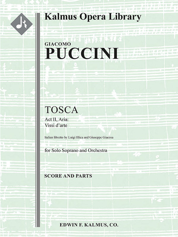 Tosca, Act II Aria: Vissi d'arte (soprano) Cover Image