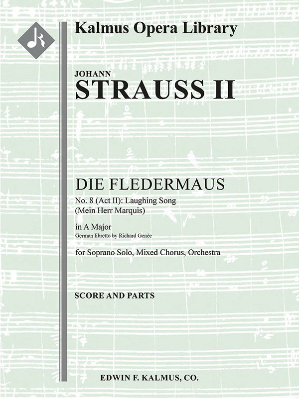 Die Fledermaus: No. 8 (Act II), Laughing Song: Mein Herr Marquis (soprano) Cover Image