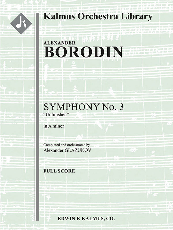 Symphony No. 3 in A minor, 'Unfinished' (completed and orchestrated by Glazunov) Cover Image