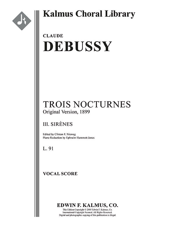 Trois Nocturnes, L. 91 (Three Nocturnes; Orignal Version, 1899): 2. Sirenes Cover Image