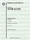 Morgen from Four Songs, Op. 27/4 [composer's transcription in G] Cover Image