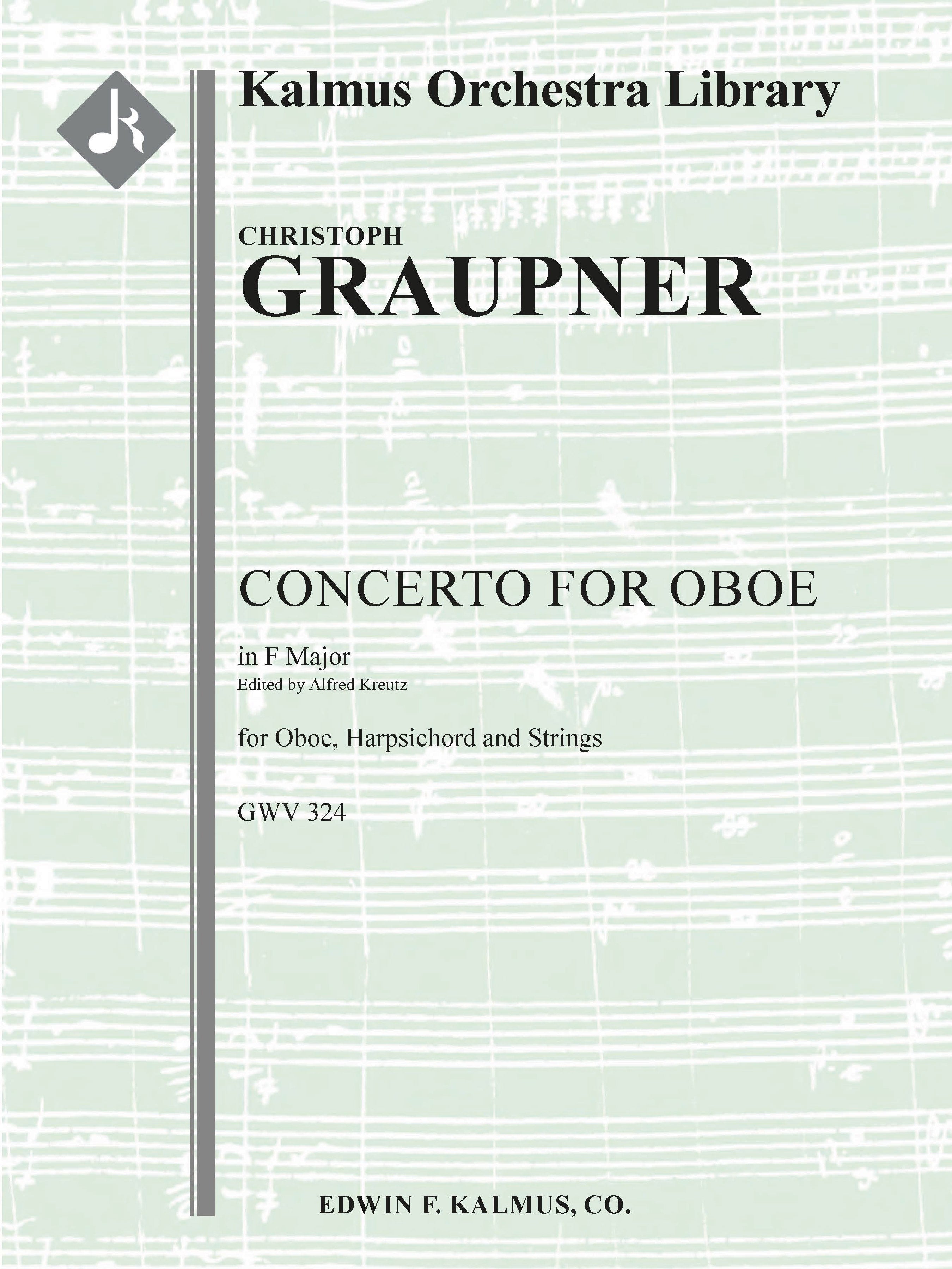 Concerto for Oboe in F, GWV 324 Cover Image