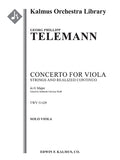 Concerto for Viola in G, TWV 51:G9 Cover Image