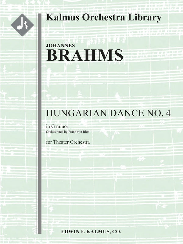 Hungarian Dance No. 4 in G minor (WoO 1) Cover Image