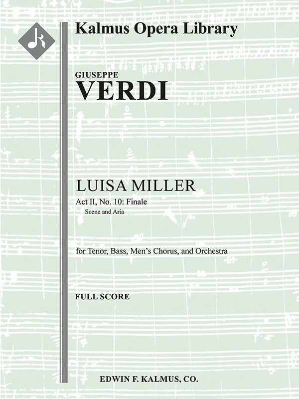 Luisa Miller; Act II, Finale: (includes Quando le sere al placido) Cover Image