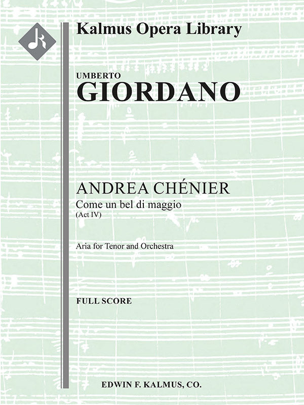 Andrea Chenier: Act IV, Aria (tenor): Come un bel di maggio (excerpt) Cover Image