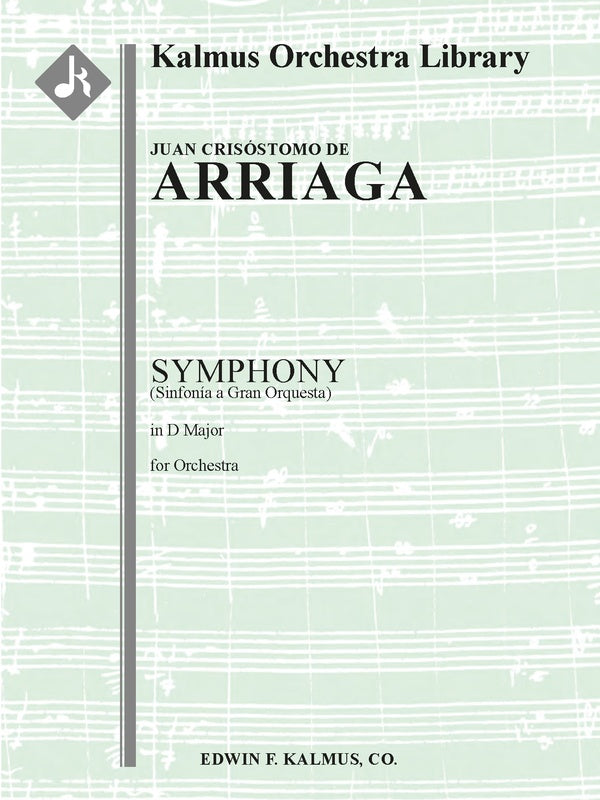 Symphony in D (Sinfonia a Gran Orquesta) Cover Image