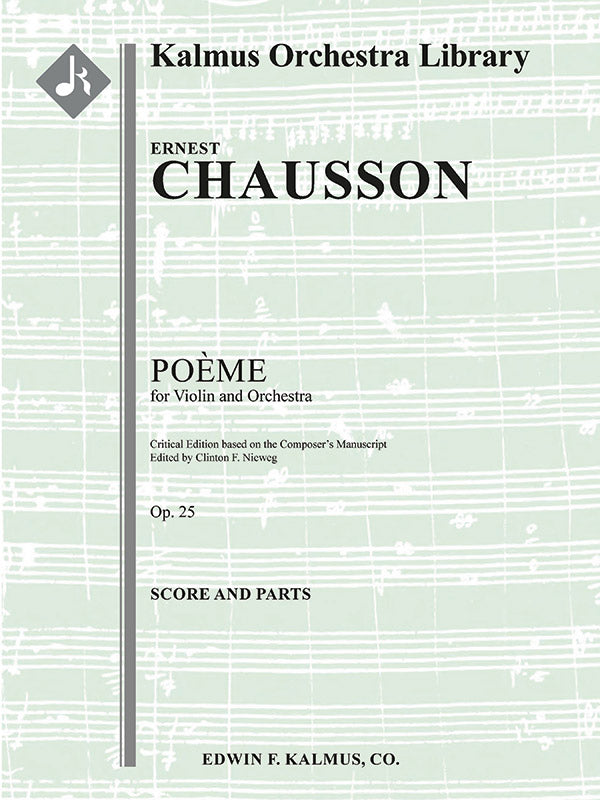 Poeme for Violin and Orchestra, Op. 25 Cover Image