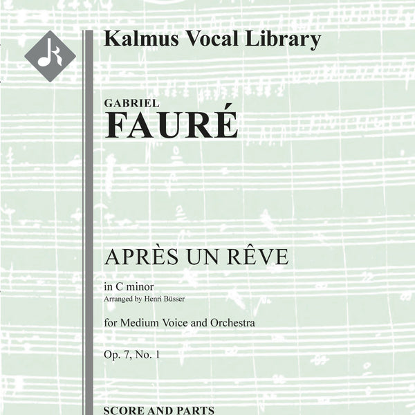 Apres un Reve, Op. 7, No. 1 Cover Image