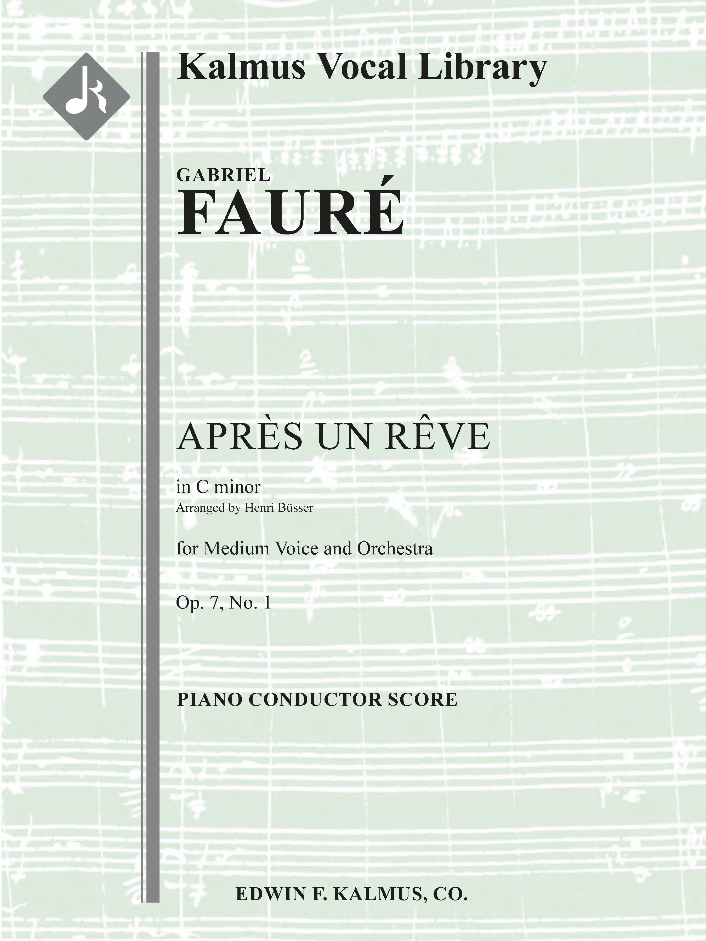 Apres un Reve, Op. 7, No. 1 Cover Image