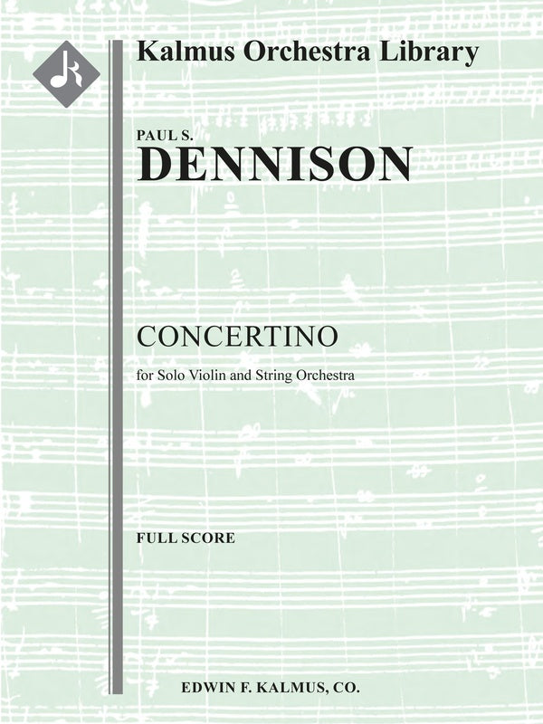 Concertino for Solo Violin and String Orchestra Cover Image