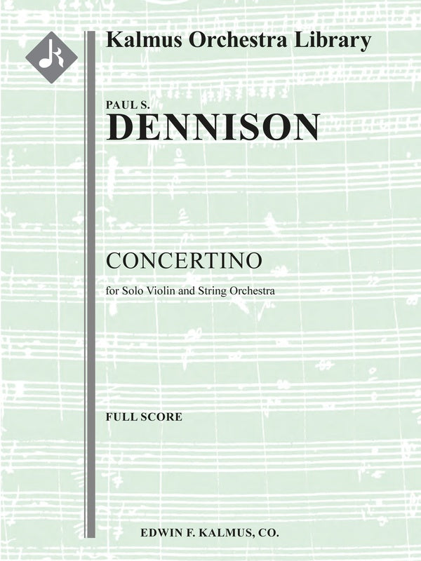 Concertino for Solo Violin and String Orchestra Cover Image