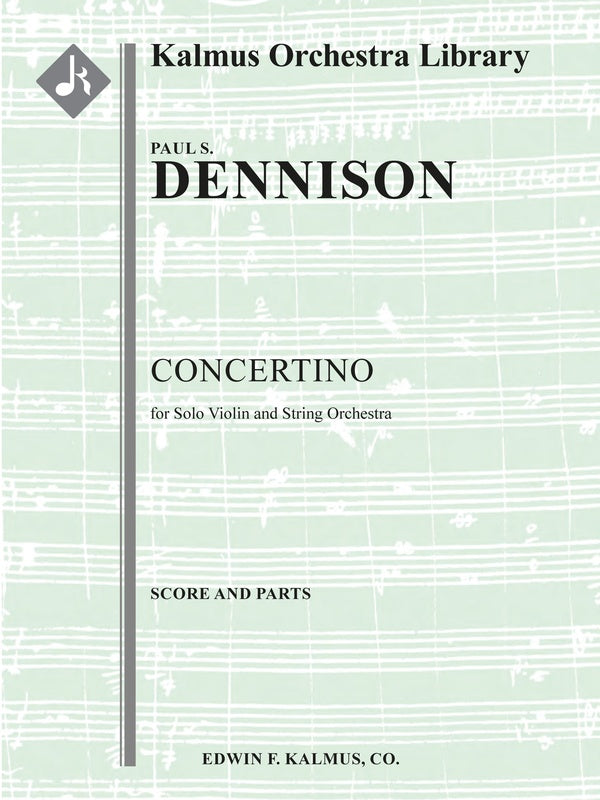 Concertino for Solo Violin and String Orchestra Cover Image