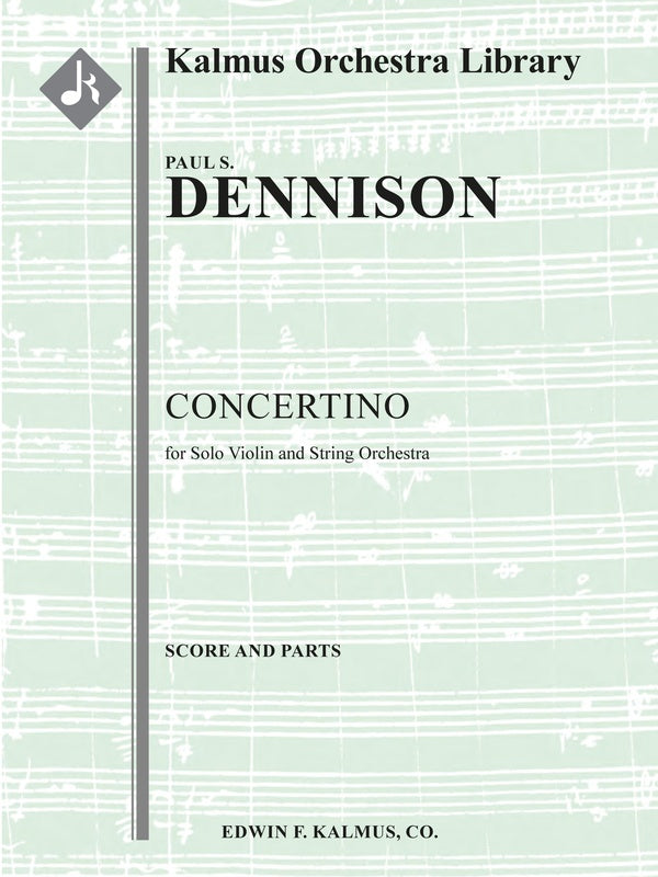 Concertino for Solo Violin and String Orchestra Cover Image