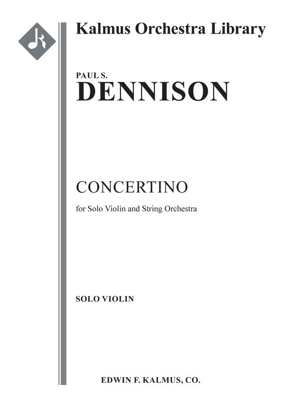 Concertino for Solo Violin and String Orchestra Cover Image