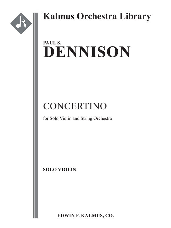 Concertino for Solo Violin and String Orchestra Cover Image