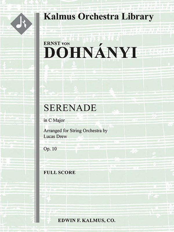 Serenade in C Major for String Orchestra, Op. 10 Cover Image