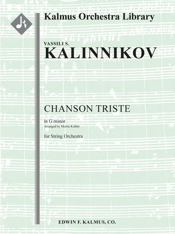 Chanson Triste in G minor (Koehler) Cover Image