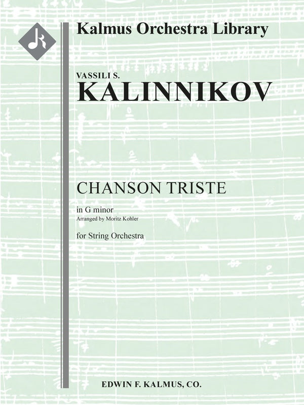 Chanson Triste in G minor (Koehler) Cover Image