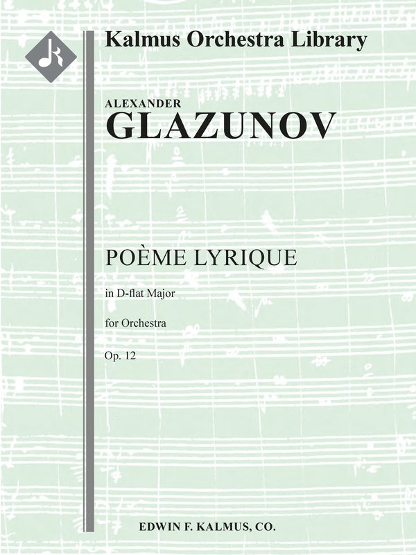 Poème Lyrique in D-flat, Op. 12 Cover Image