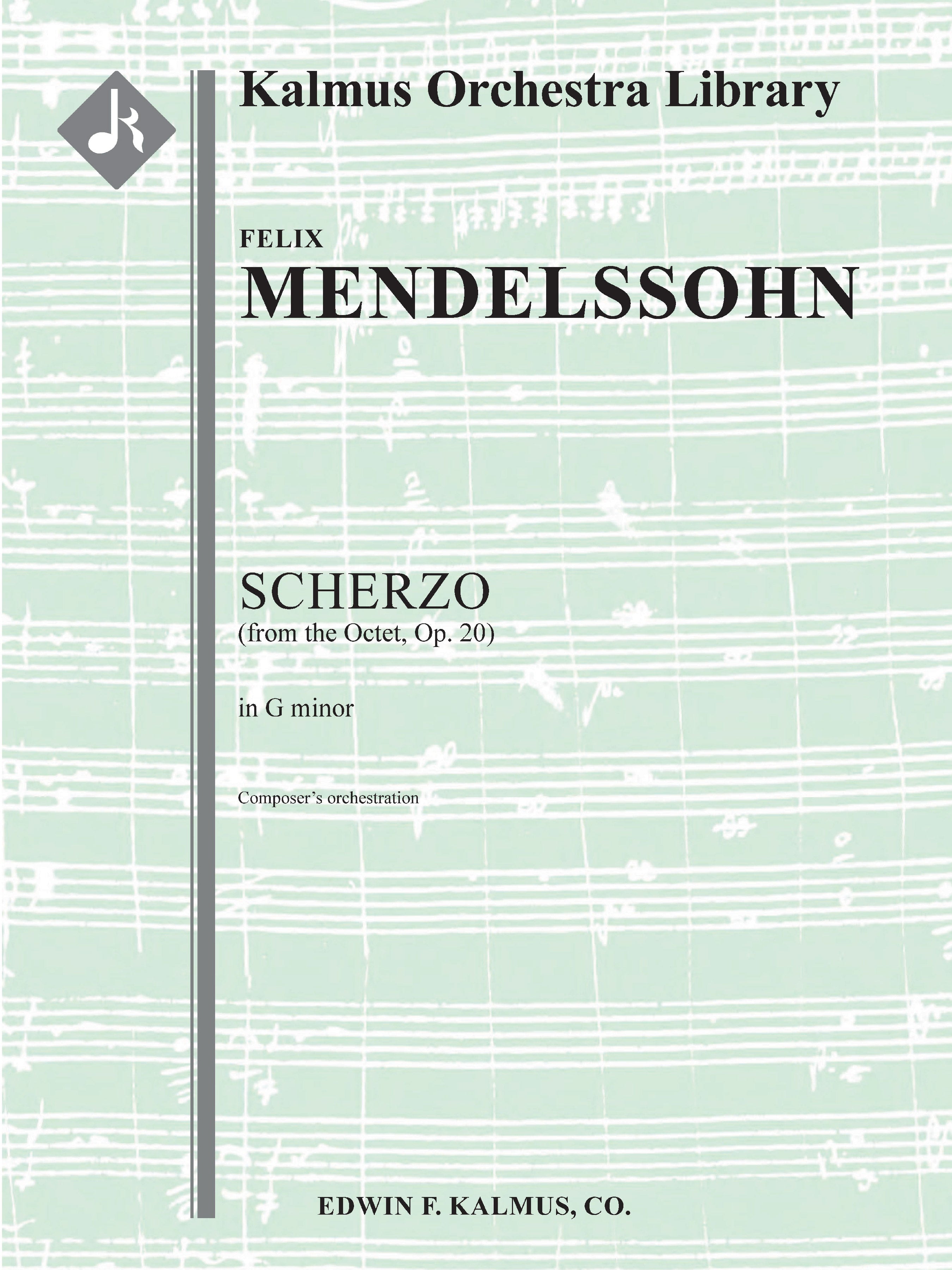 Scherzo in G minor from the Octet, Op. 20 (composer's orchestration) Cover Image