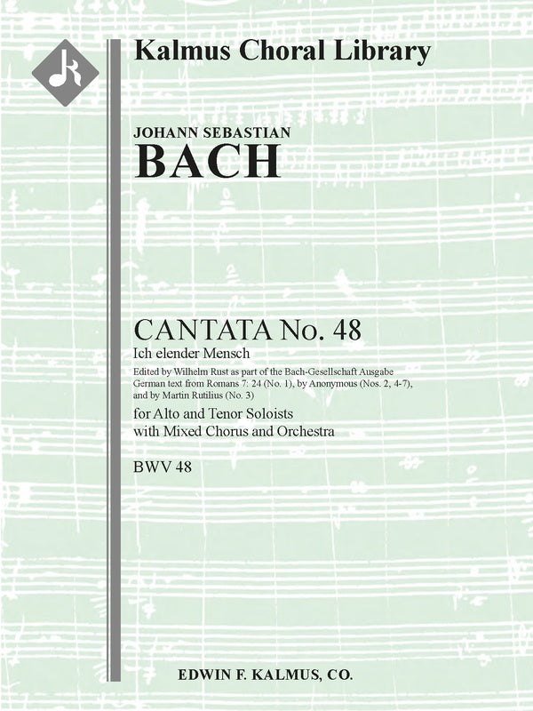 Cantata No. 48: Ich elender Mensch, BWV 48 Cover Image