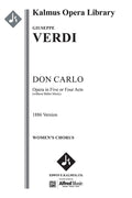 Don Carlo (1886 Version in 5 or 4 Acts) Cover Image