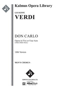 Don Carlo (1886 Version in 5 or 4 Acts) Cover Image