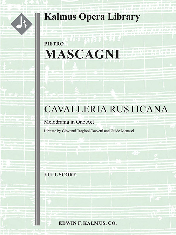 Cavalleria Rusticana  (engraved, original edition) Cover Image