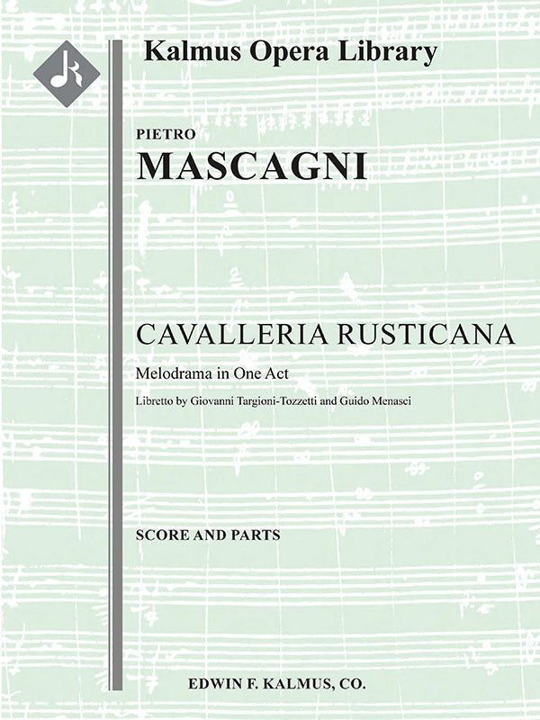 Cavalleria Rusticana  (engraved, original edition) Cover Image