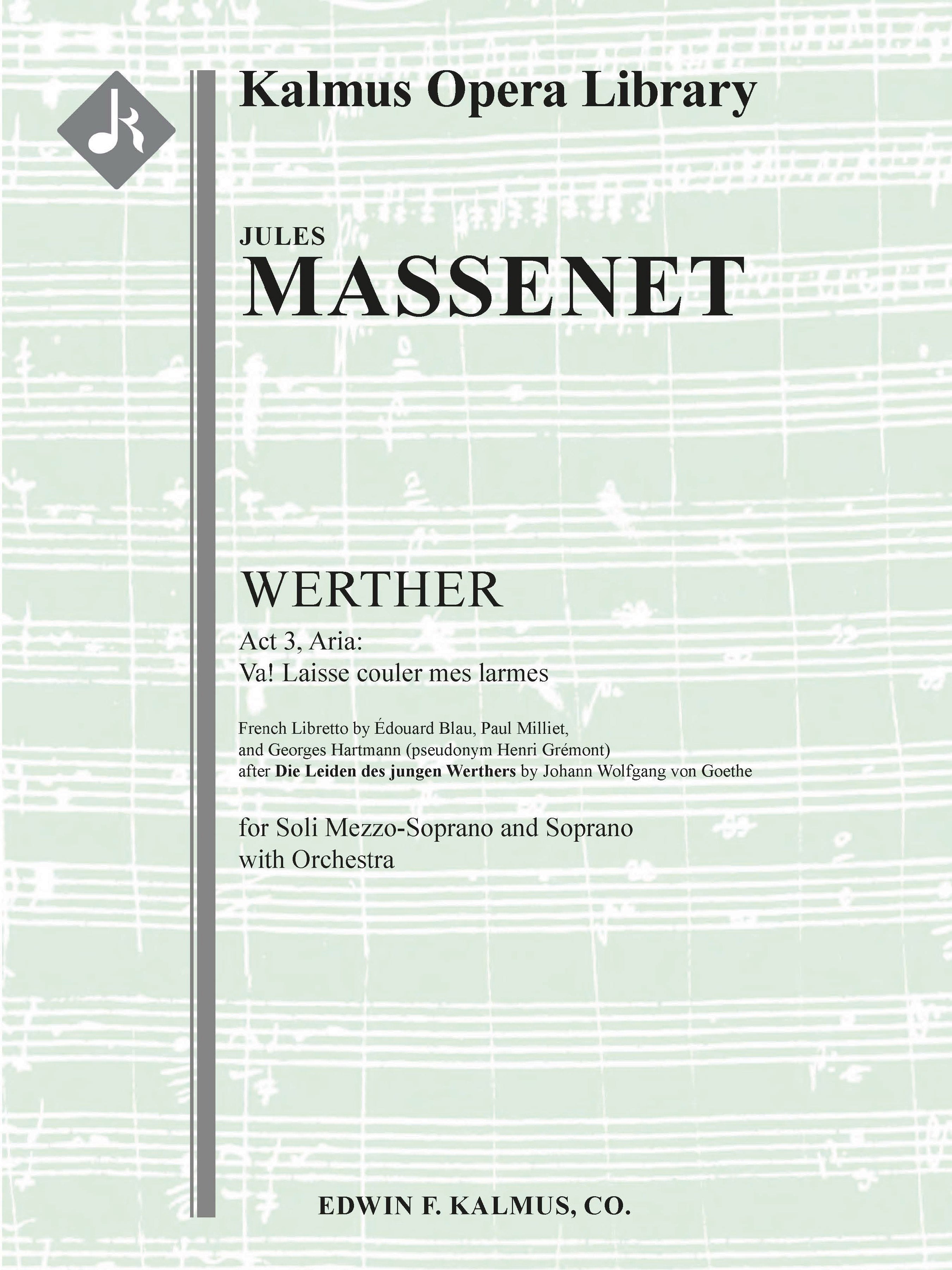 Werther: Act 3, Aria: Va! Laisse couler mes larmes Cover Image