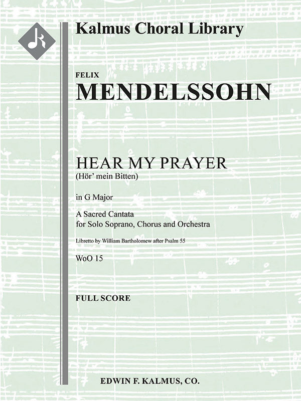 Hear My Prayer (Hor' mein Bitten) in G Major, WoO 15 Cover Image