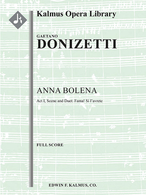 Anna Bolena: Act I, Scene and Duet: Fama! Si l'avrete (mezzo, bass) (excerpt) Cover Image