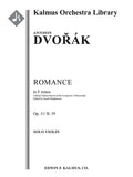 Romance in F minor, Op. 11/ B. 39 (critical edition) Cover Image