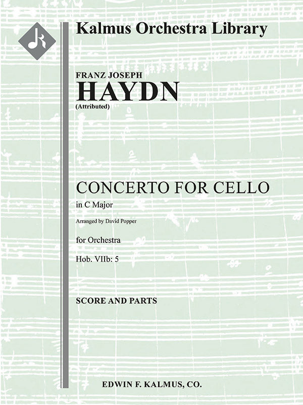 Concerto for Cello in C, Hob.VIIb: 5 [attributed work, possibly composed by Popper] Cover Image