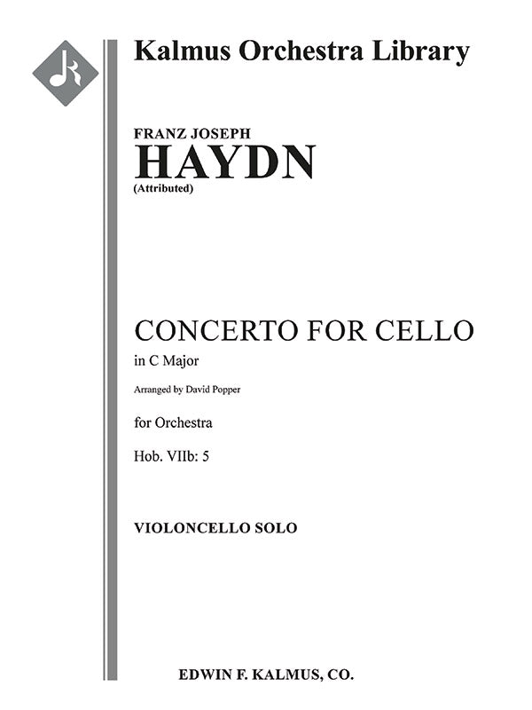 Concerto for Cello in C, Hob.VIIb: 5 [attributed work, possibly composed by Popper] Cover Image