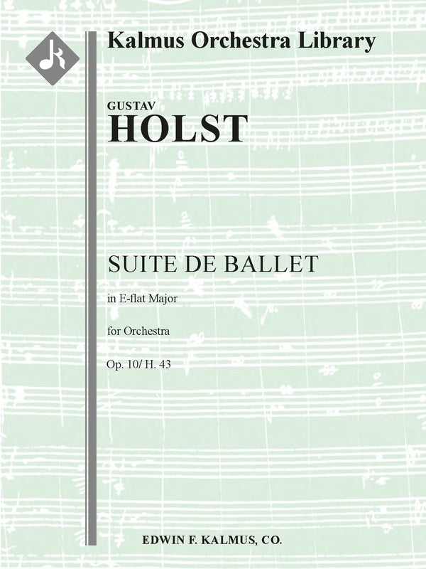 Suite de Ballet, Op. 10/ H. 43 Cover Image
